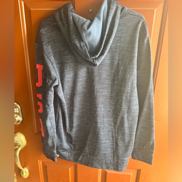 Mens Striker USA Soccer Sweater Adult Small Blue Football Sweatshirt - Picture 2 of 3